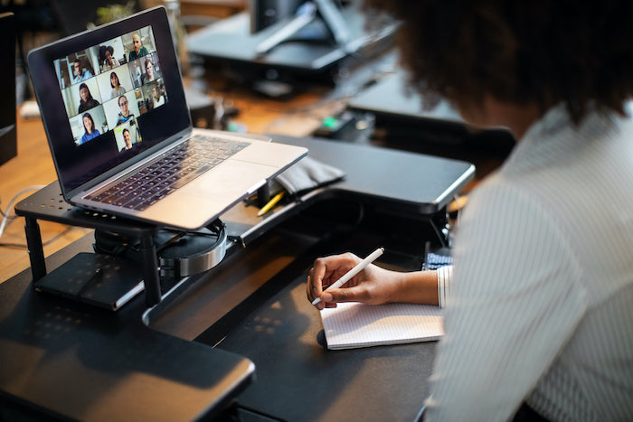 business communication in a video call