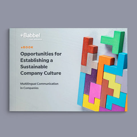 ebook Opportunities for Establishing a Sustainable Company Culture Babbel for Business