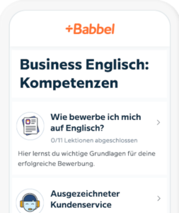 business english babbel for business