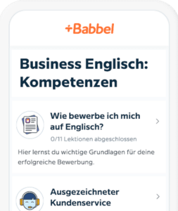 business english babbel for business